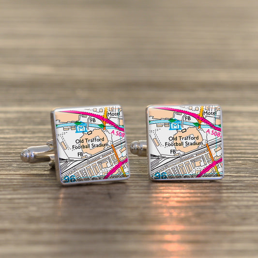 Favourite Place Cufflinks - Silver Finish