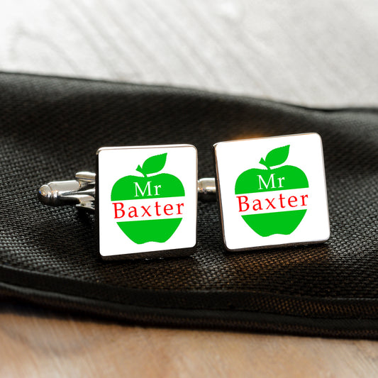 Teacher Cufflinks - Silver Finish