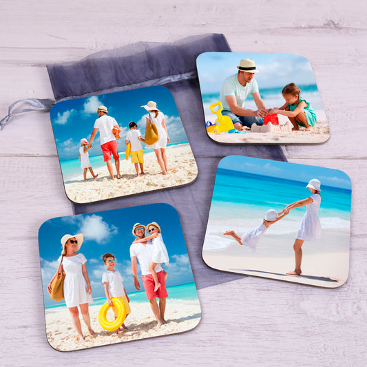 Photo Upload Set of 4 Coasters