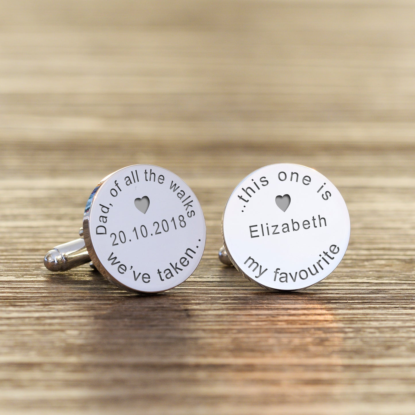 Dad of all the walks Cufflinks - Silver Finish