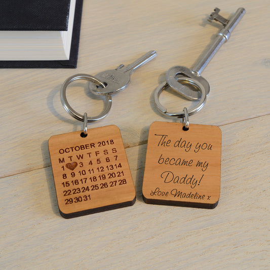 The Day You Became My Daddy! Key Ring