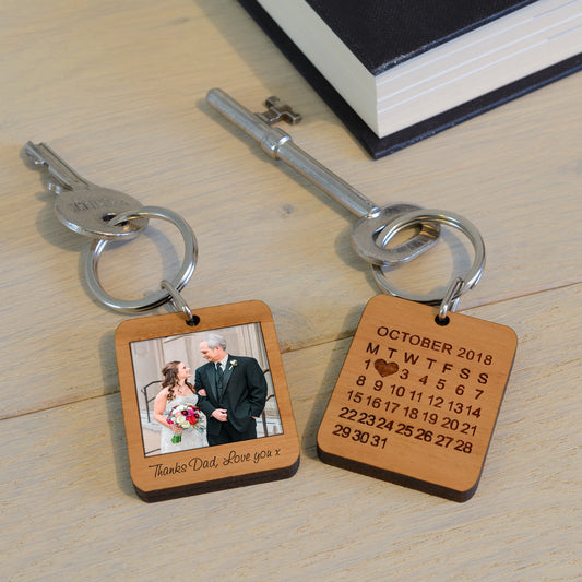 Special Date Photo Upload Key Ring