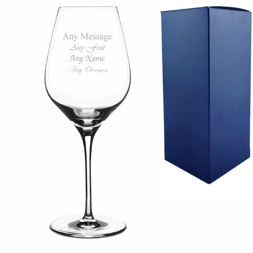 Engraved 22oz Exquisit Royal Bordeaux Wine Glass Image 2