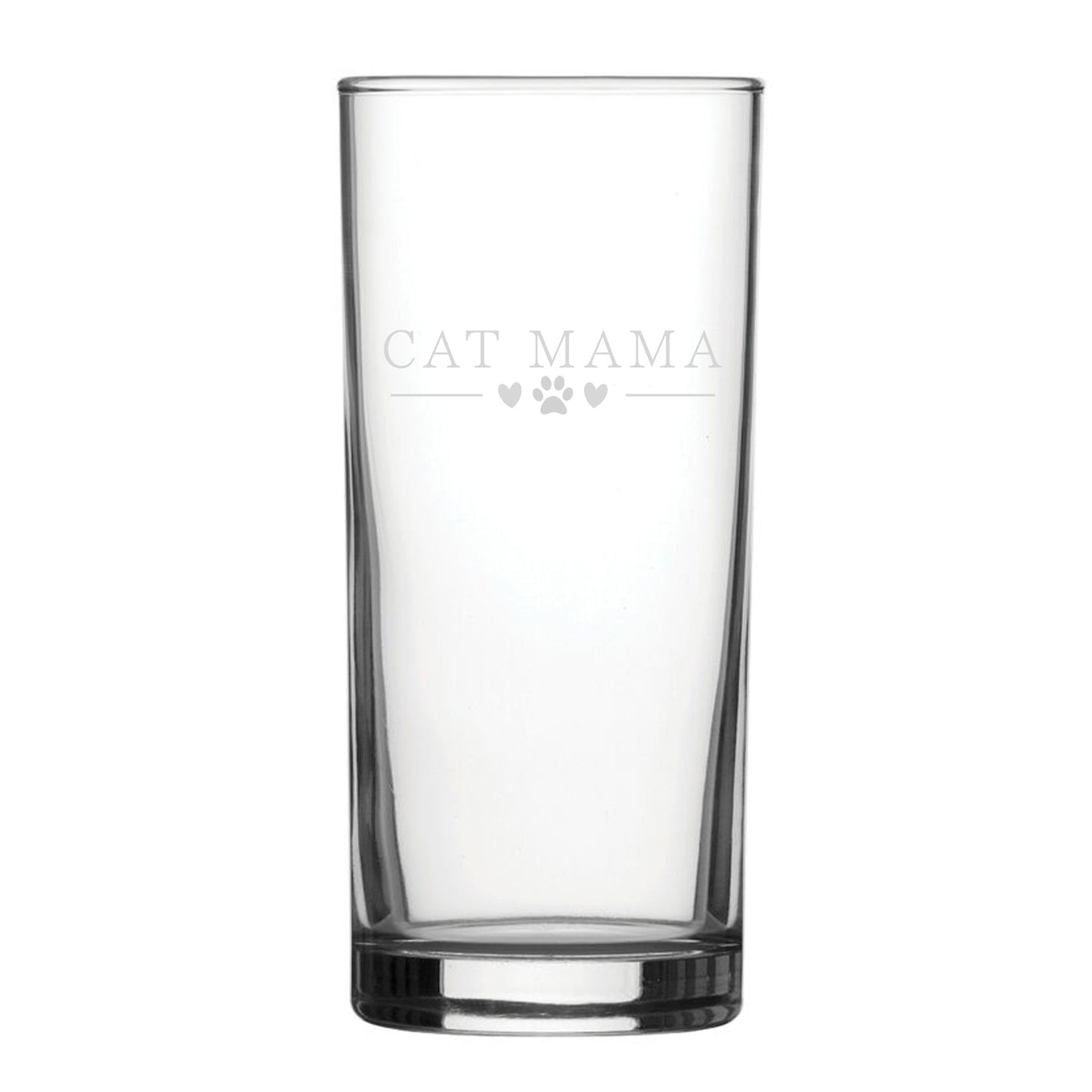 Cat Mama - Engraved Novelty Hiball Glass Image 2