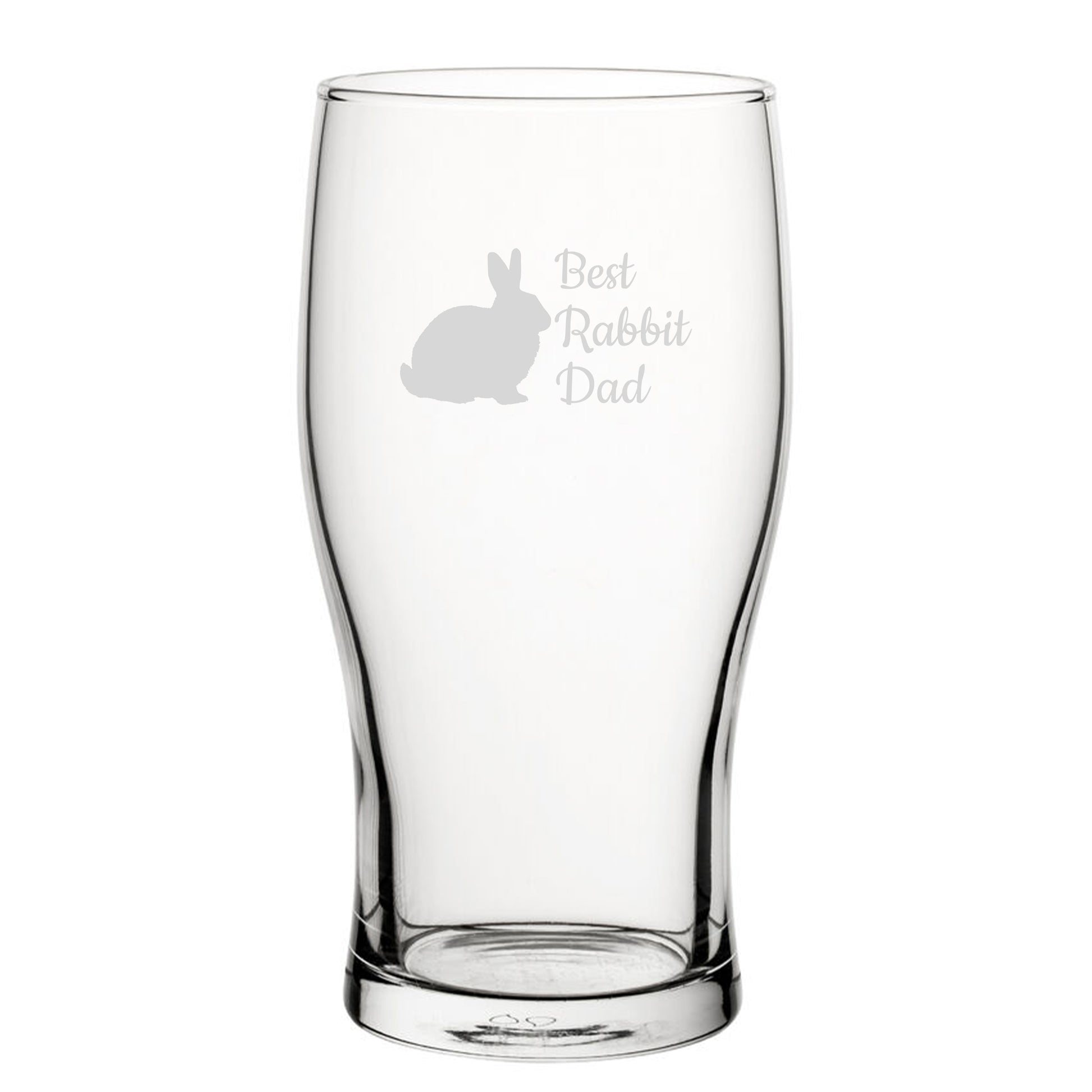 Best Rabbit Mum - Engraved Novelty Tulip Pint Glass Image 2