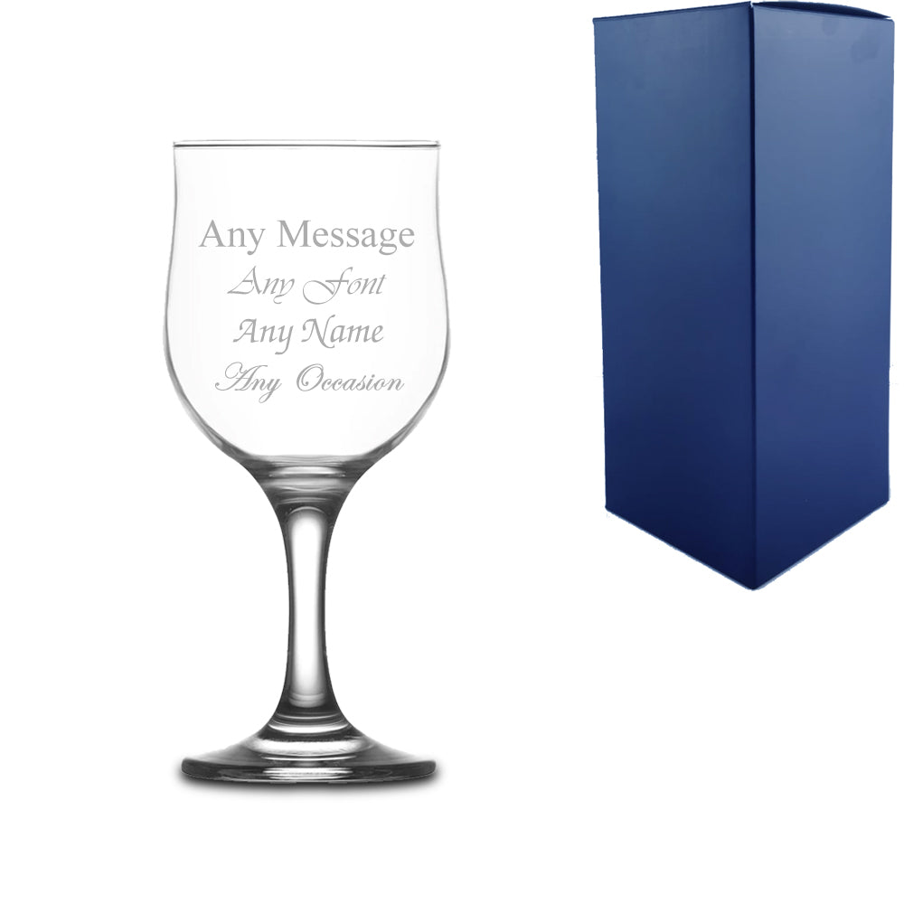 Engraved 200ml Nevakar Wine Glass With Gift Box Image 2