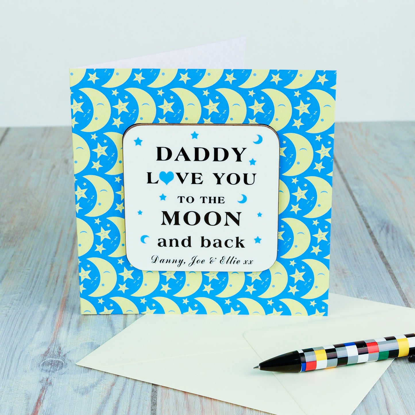 Moon & Back Coaster Card