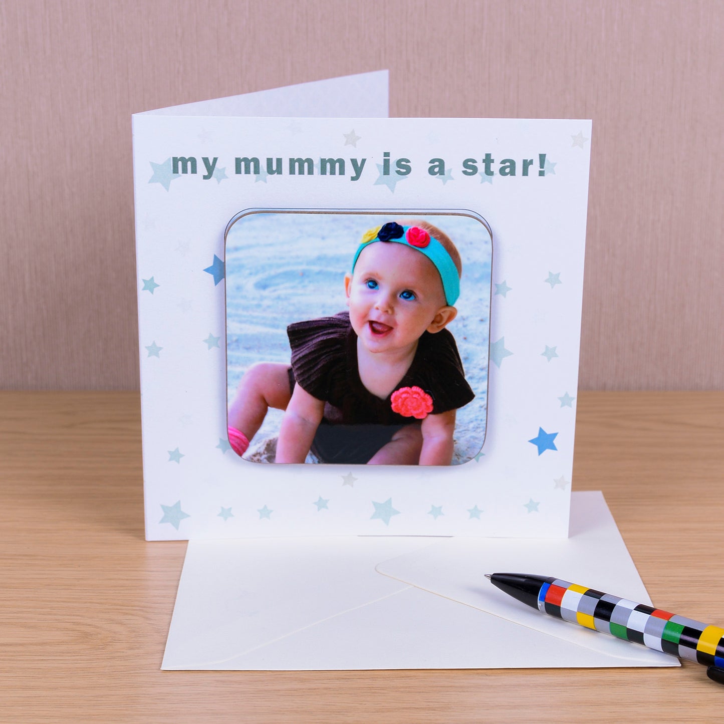 Mummy / Daddy Photo Upload Coaster Card