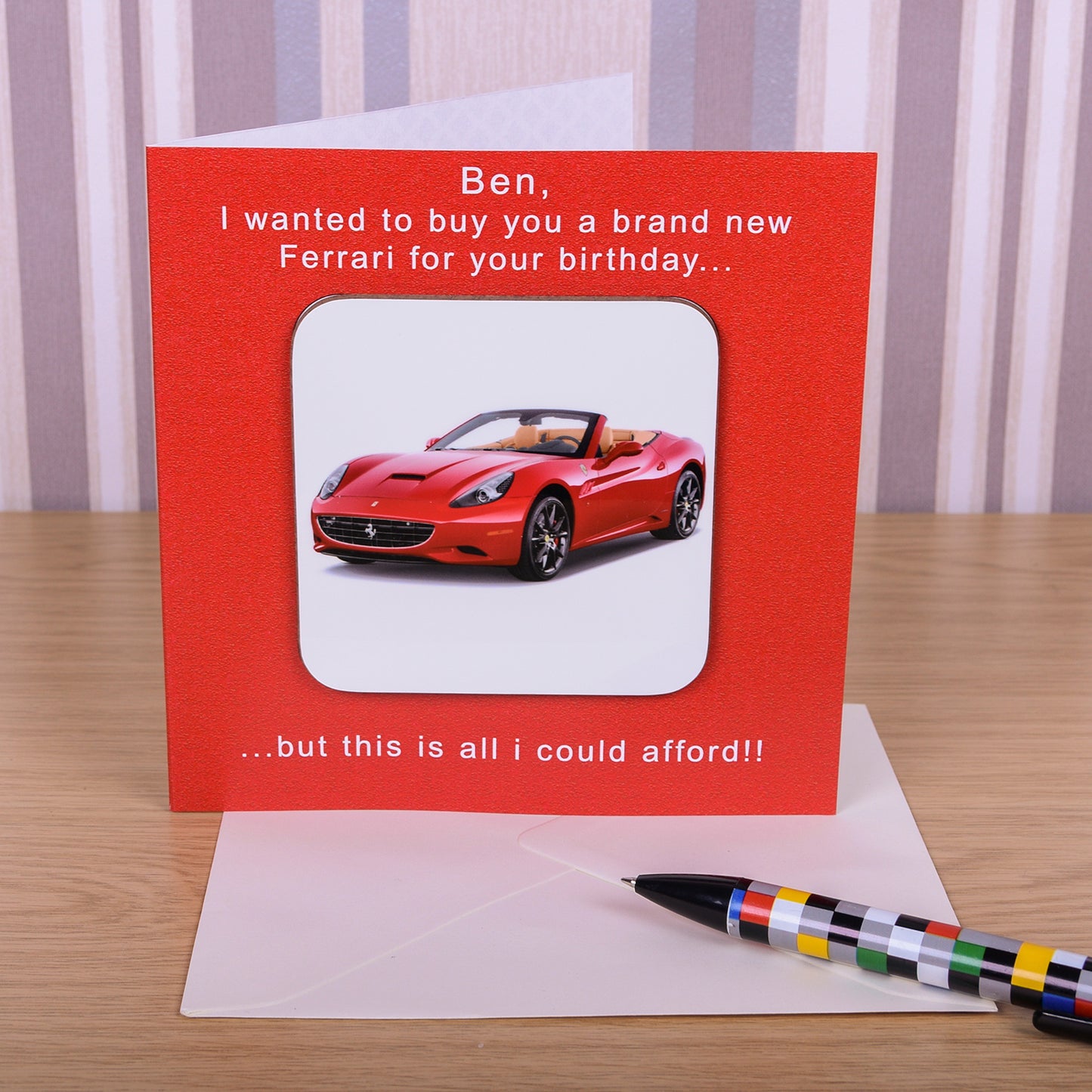 Ferrari Coaster Card