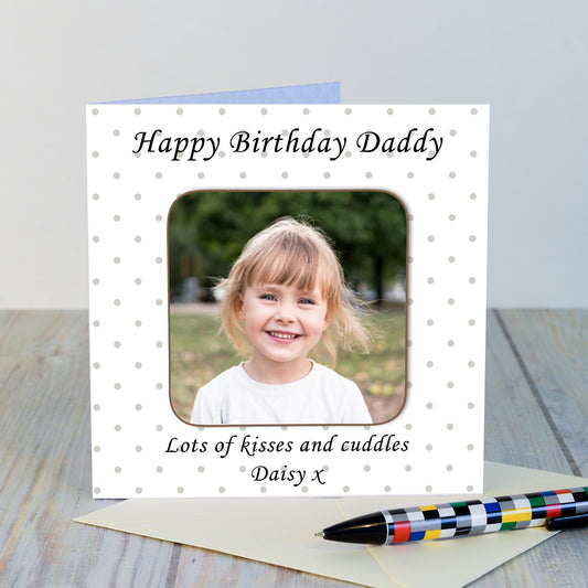 Personalised Photo Upload Coaster Card