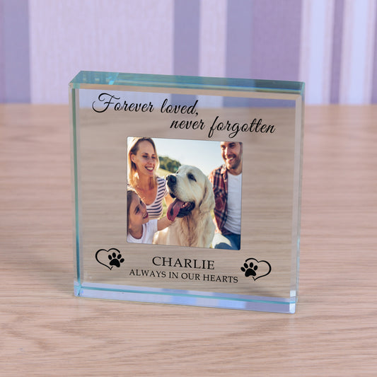 Always in our Heart Pet Memory Glass Token