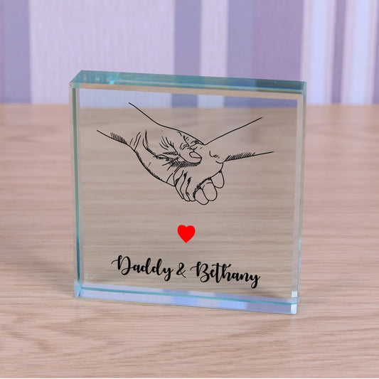 Guiding Hands Daddy & . . . Glass Token