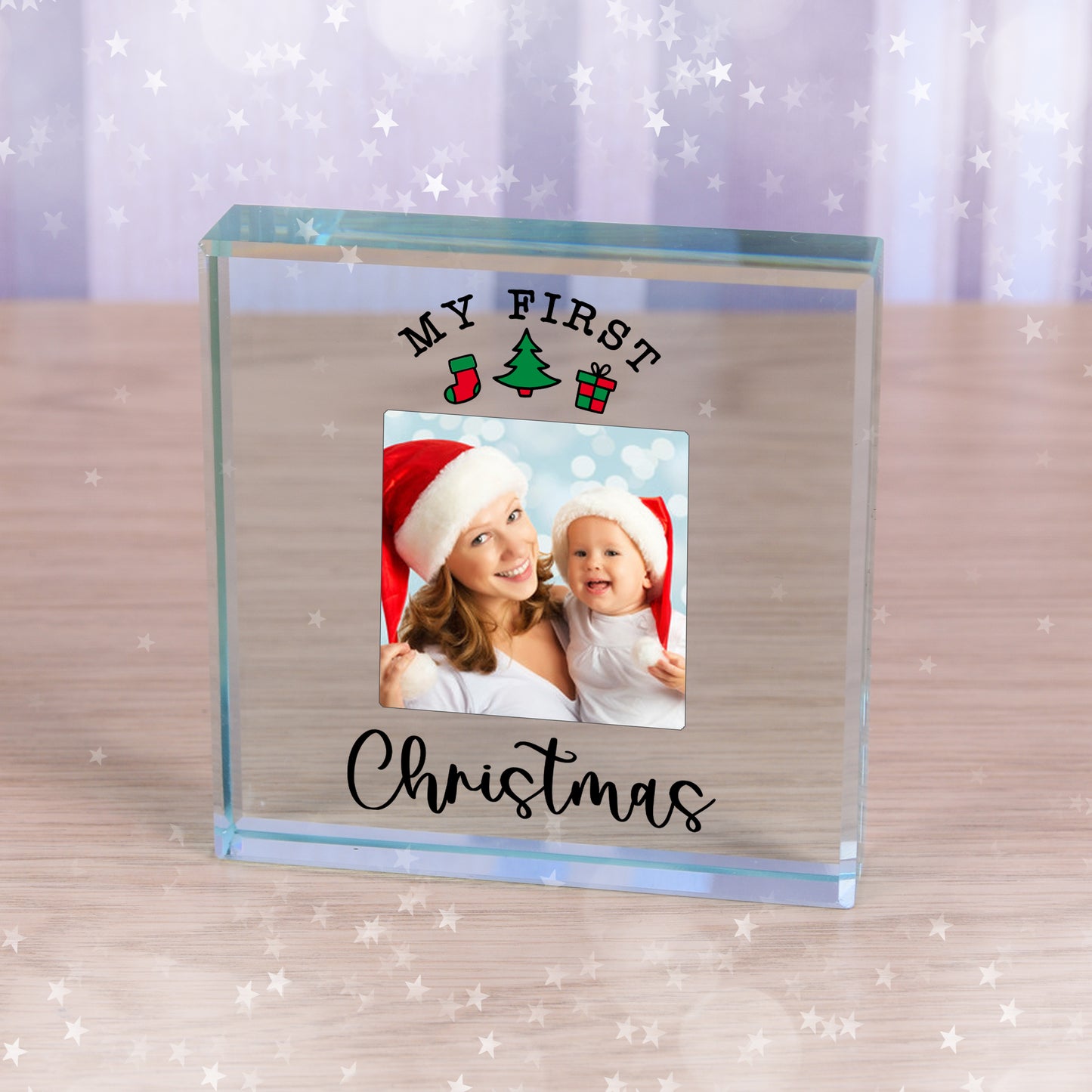 My First Christmas Glass Token