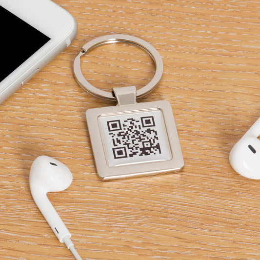 Secret Message QR Key Ring