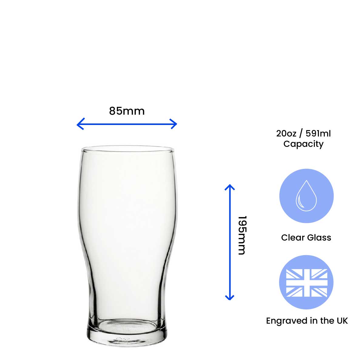 Best Budgie Mum - Engraved Novelty Tulip Pint Glass Image 3