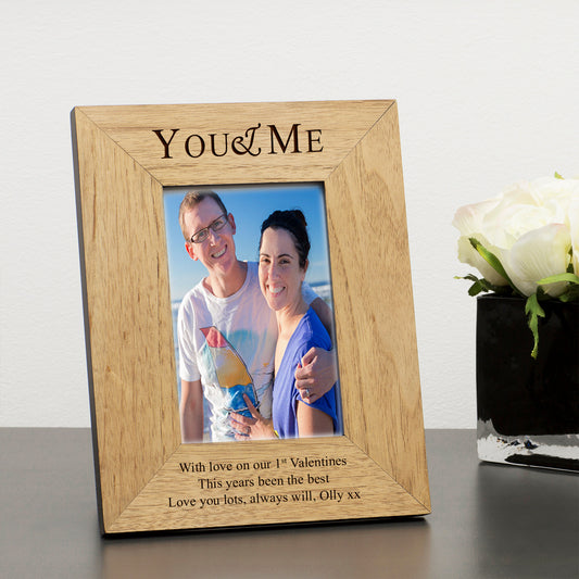 You & Me Wood Picture Frame (7"" x 5"")