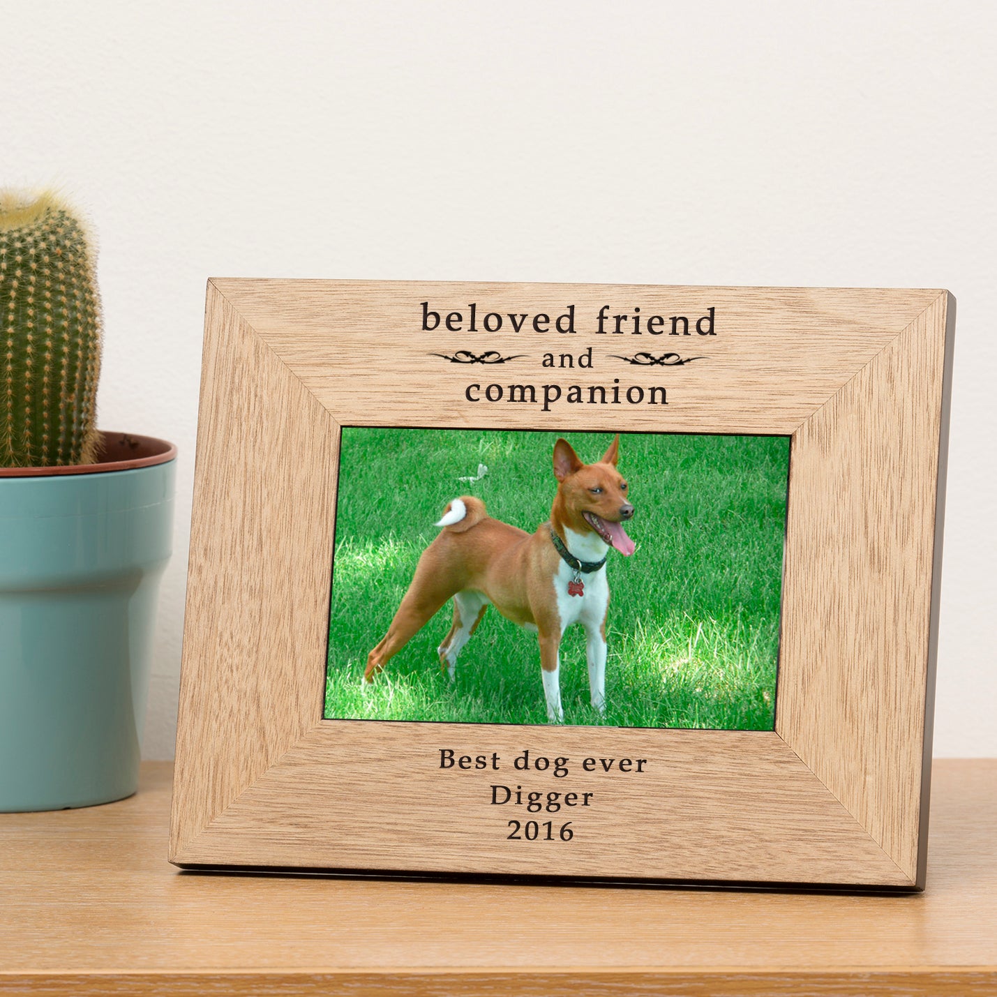 Beloved Friend and Companion Wood Picture Frame (6"" x 4"")