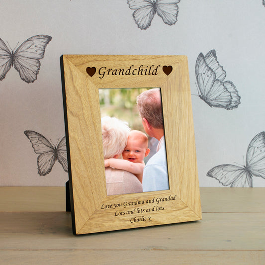 Family Member - Daddy, Mummy etc Wood Picture Frame (7"" x 5"")