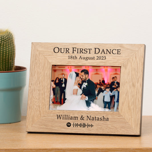 Our First Dance Wood Picture Frame (7"" x 5"")