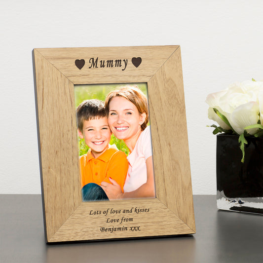 Family Member - Daddy, Mummy etc Wood Picture Frame (6"" x 4"")