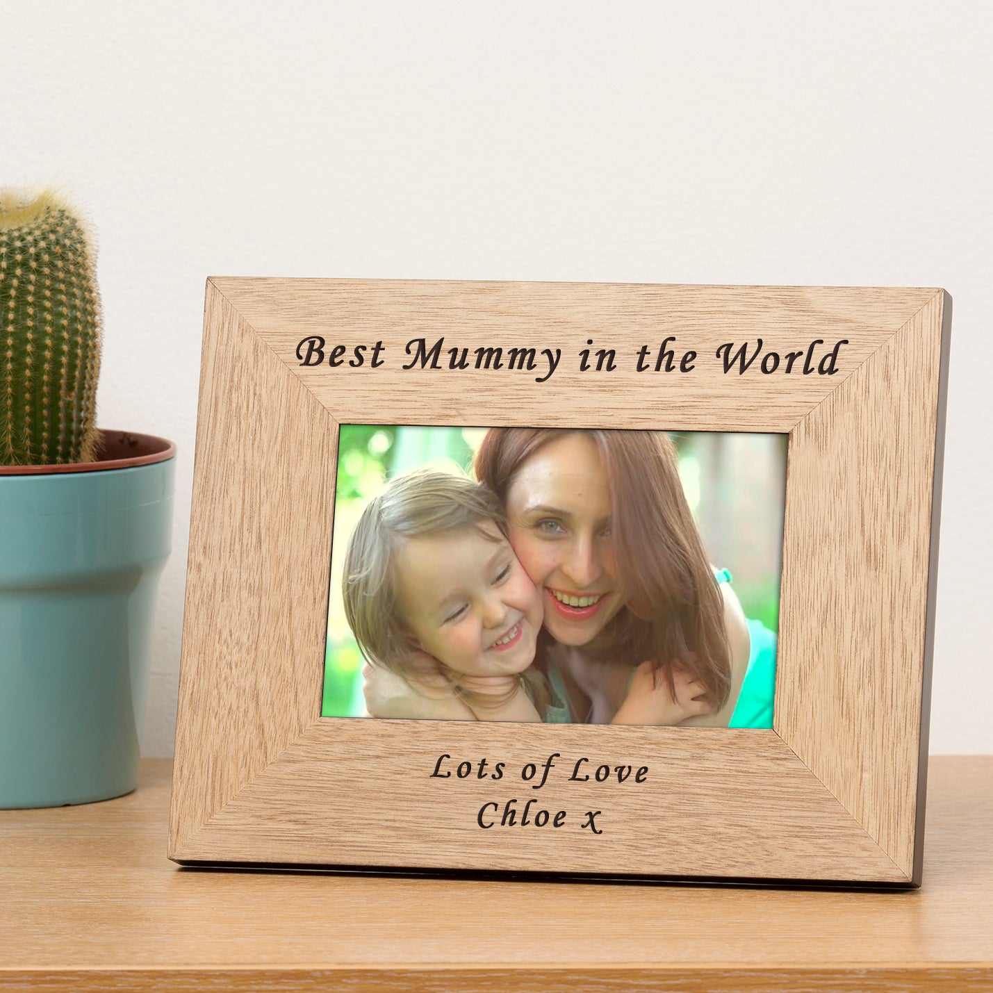 Best Mummy in the World Wood Picture Frame (7"" x 5"")