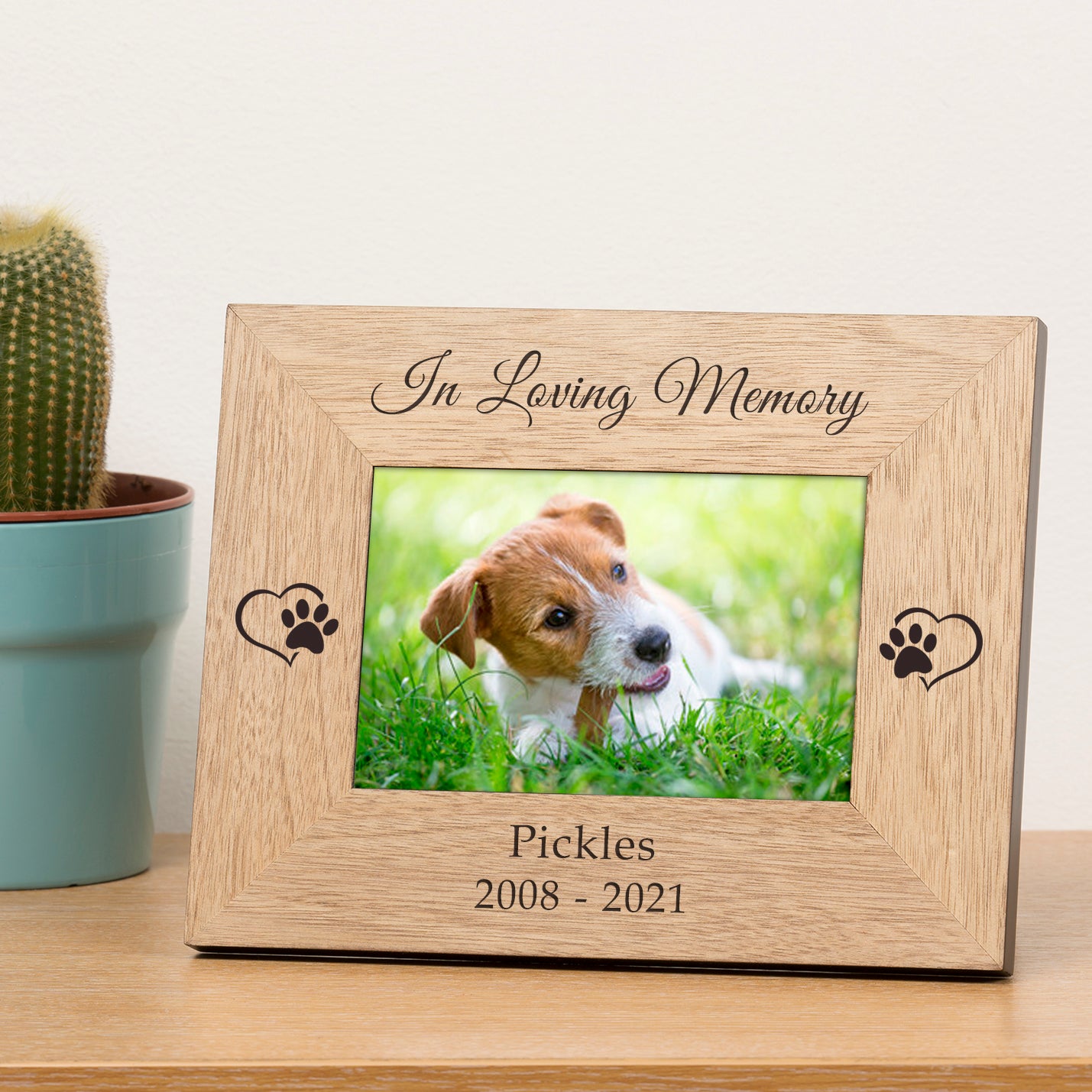 In Loving Memory Pet Memory Wood Picture Frame (7"" x 5"")