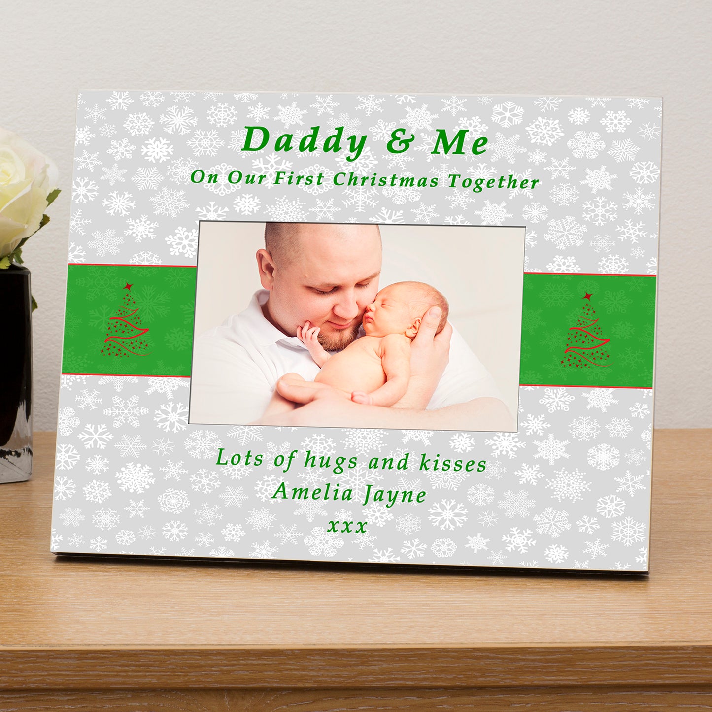 ..... & Me 1st Xmas together personalised photo frame