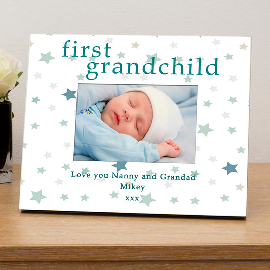 First grandchild personalised photo frame