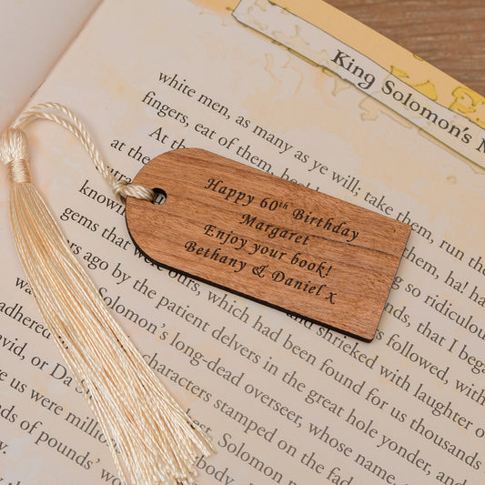 Personalised Bookmark - Cherrywood